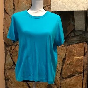Turquoise blue cotton shirt